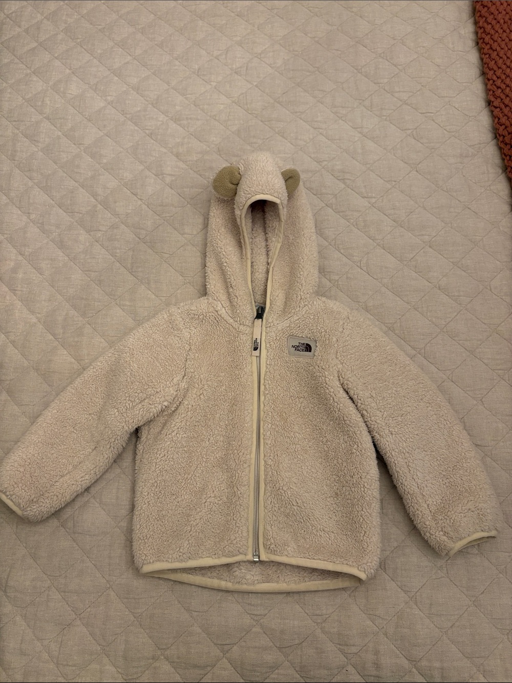 The North Face Kids Cream Sherpa Hoodie with Ears